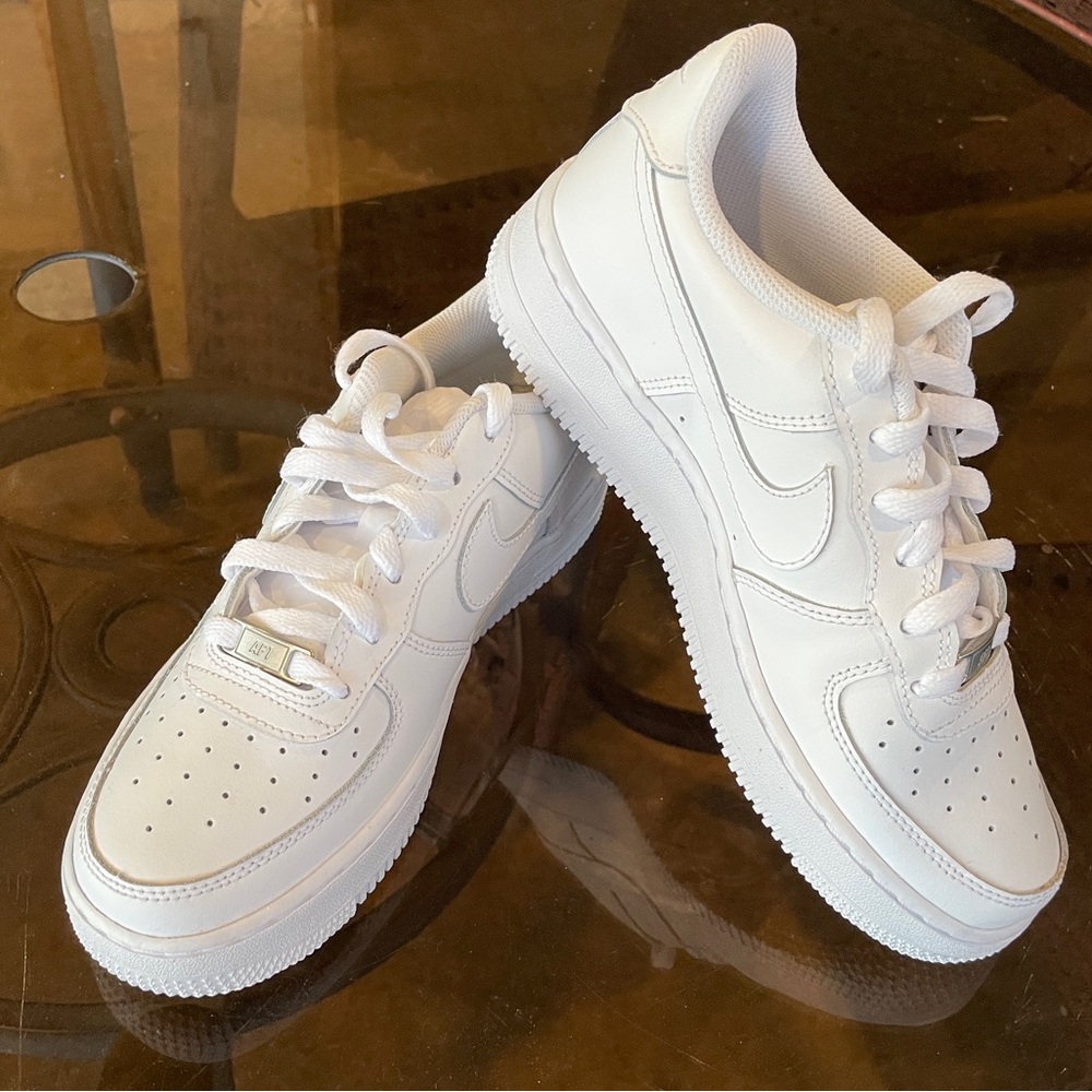 White Nike Air Force 1s